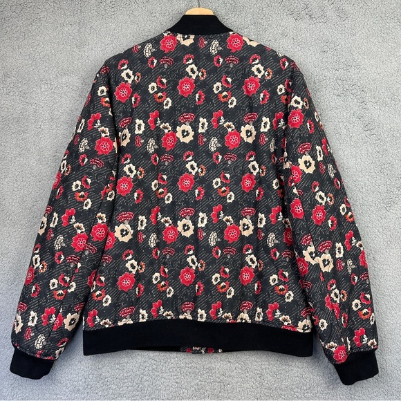 Club Monaco Floral Pattern Jacket - Black, Red, White Men’s Large - Picture 11 of 13
